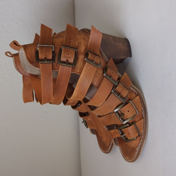 FREE PEOPLE Women Canton Heel Brown - Size 38 EU or US 7.5 - Picture 5 of 16